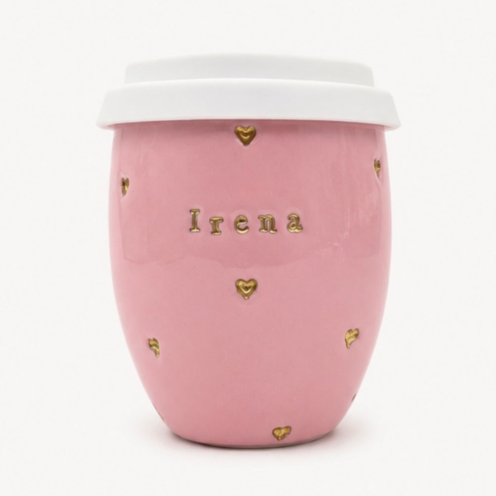 Personalise Your Ceramic Keep Cup with Gold Lustre
