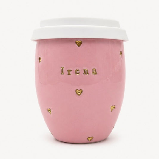 Personalise Your Ceramic Keep Cup with Gold Lustre